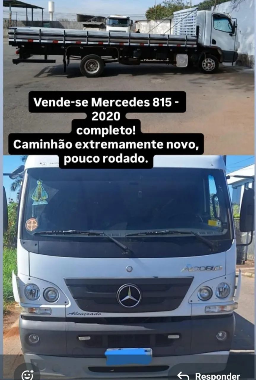 Caminhão 815, Mercedes 2020. - Foto 3