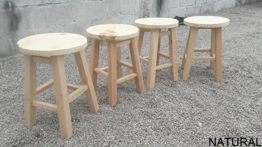 Banquetas tipo mocho com ou sem pintura, novas - Foto 3