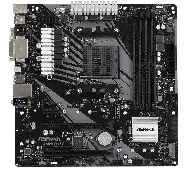 Asrock B450m Pro4-F (Am4) - Leia A Descrição! - Foto 2