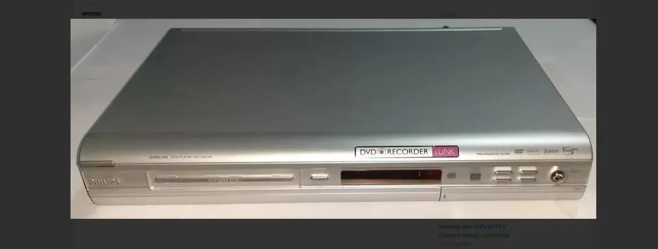 Aparelho de DVD e gravador de DVDR 3355 Philips - Original