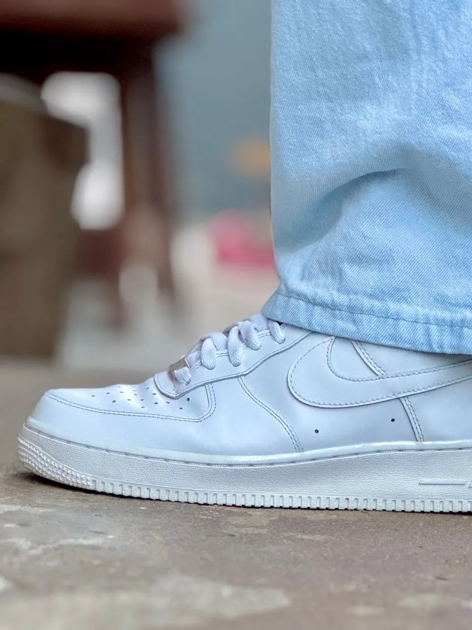 Tênis Nike Air Force 1 "07 Branco - Foto 6