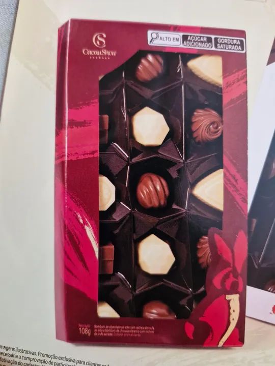 Caixa de bombons Cacau 