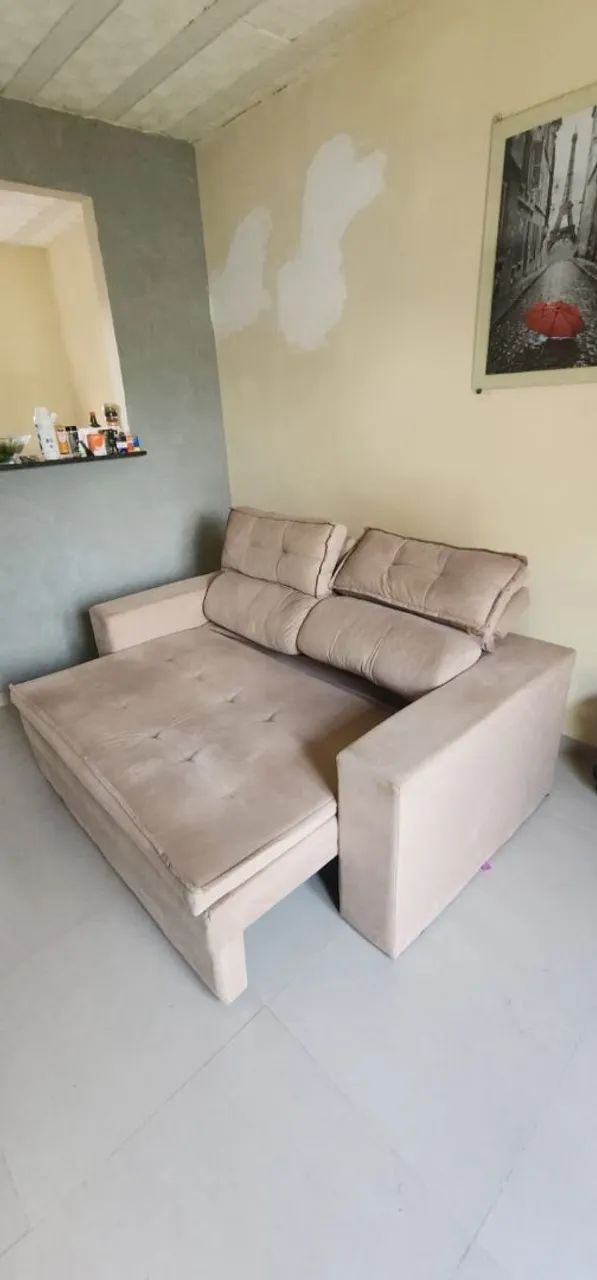 Sofá retrátil 3 lugares 65576103052802122