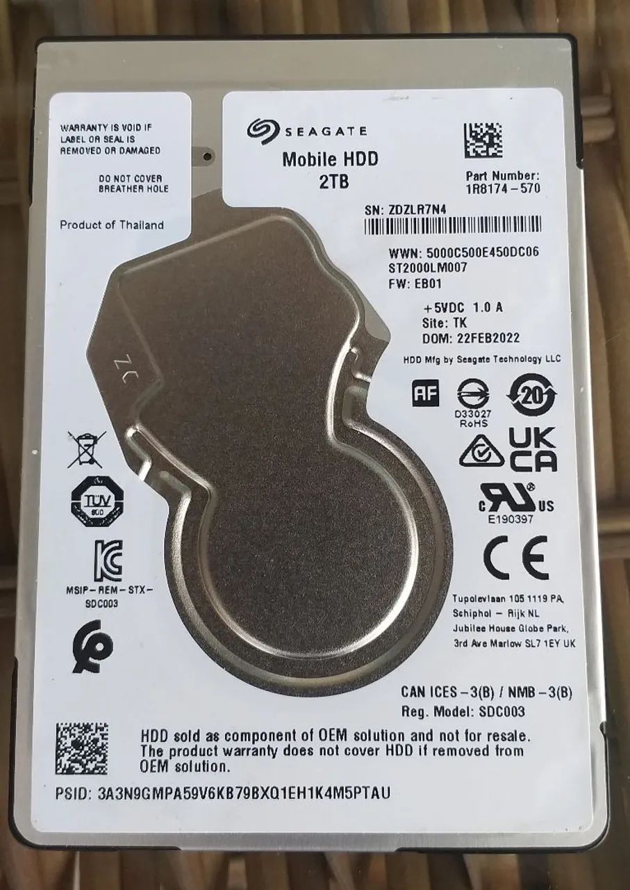 HD Externo Seagate 2 TB