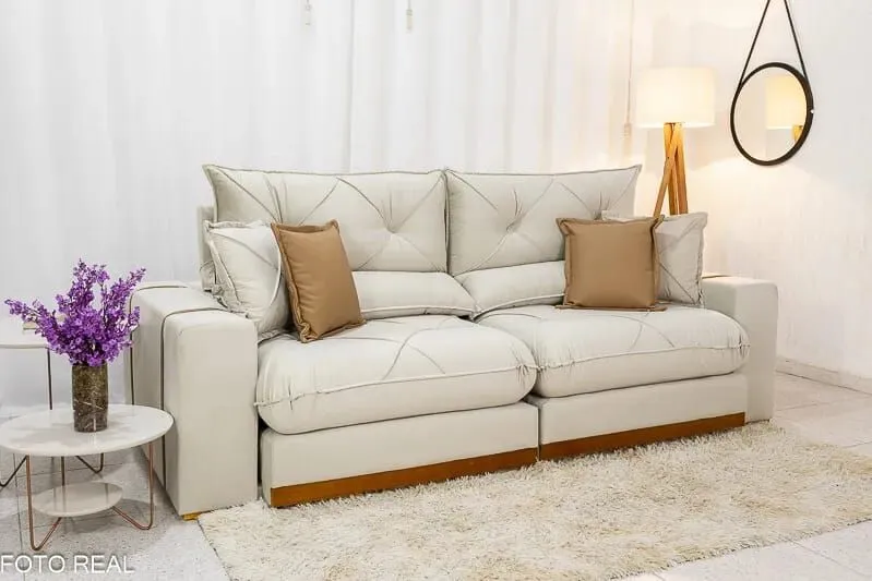 Sofá Retrátil e Reclinável 2,50 Molas ensacadas Top de linha