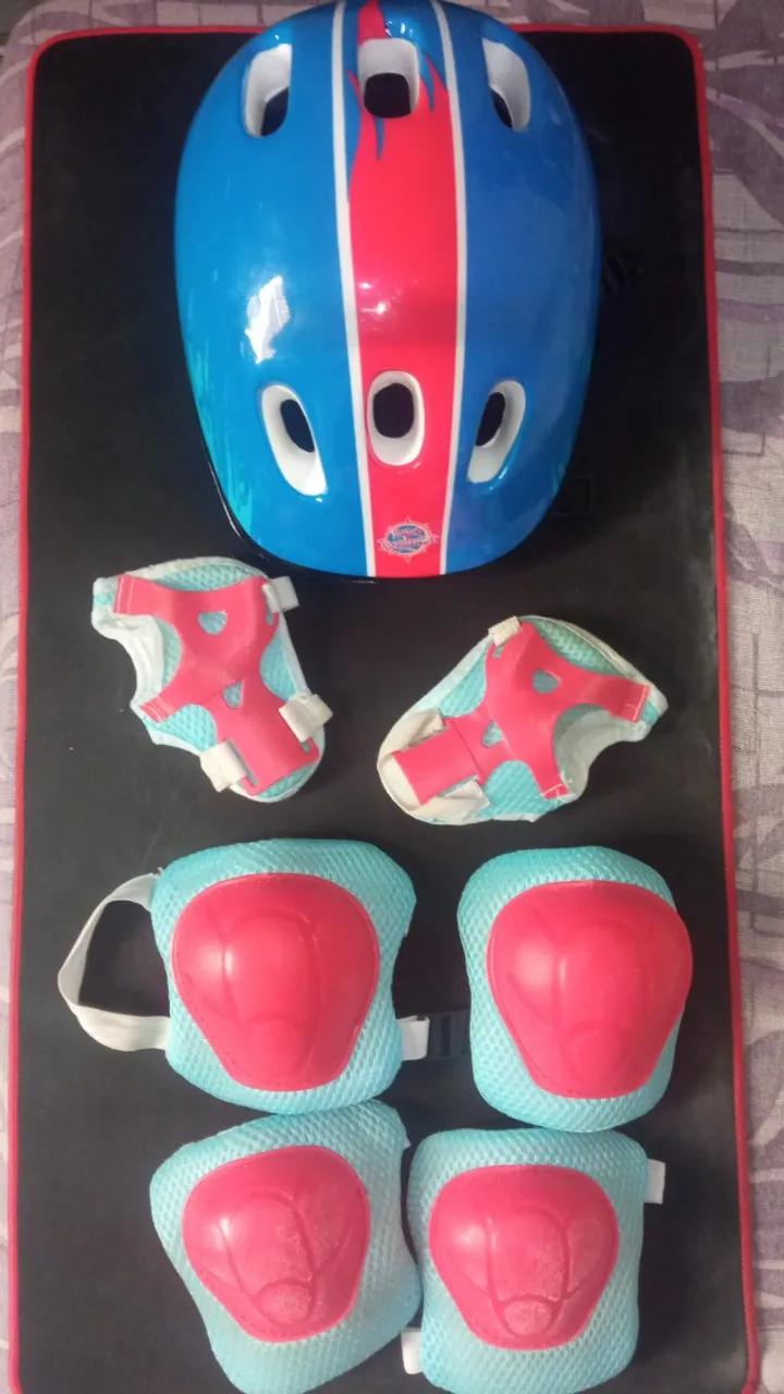 Kit de proteção infantil (azul + vermelho)