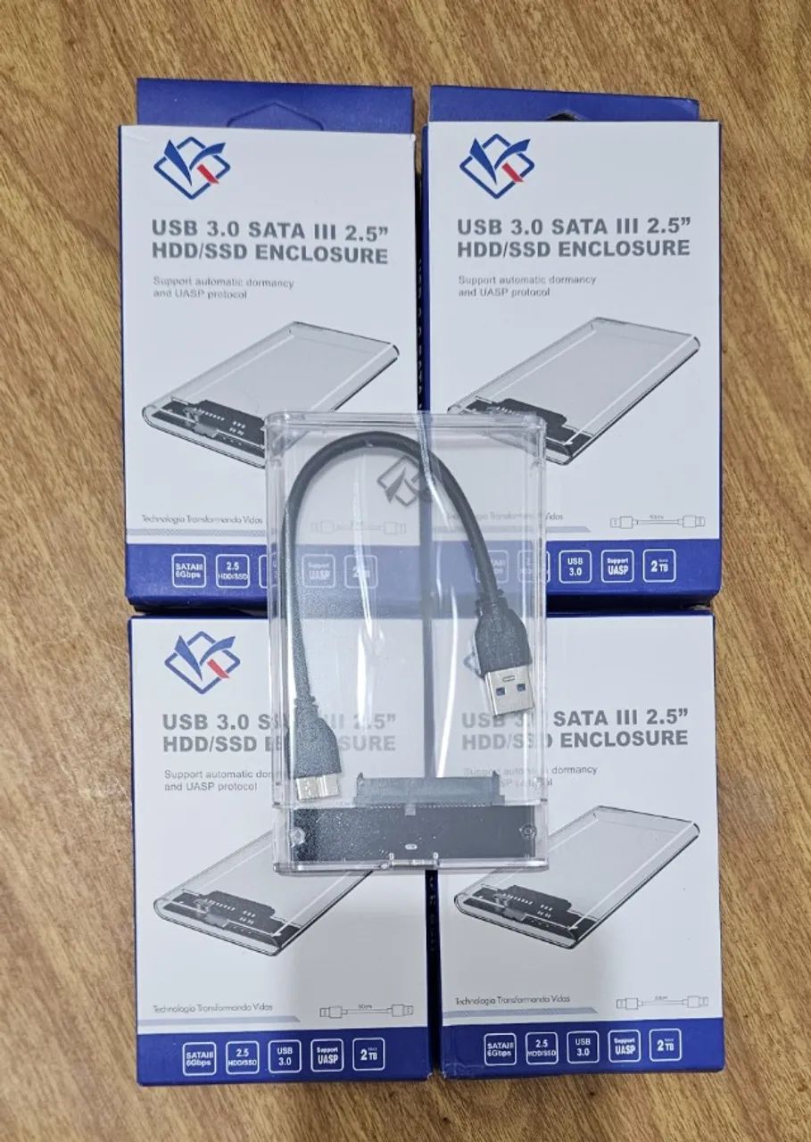 Case Hd Externo 2.5 Notebook Usb 3.0 Ps4 Xbox One Pc 6gbps - Entrega
