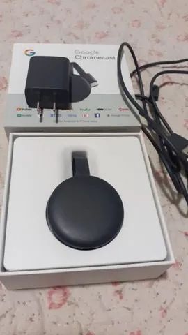 Chromecast 3 Original Streaming Device Google Full HD Conexão HDMI Na Caixa 300 - Foto 2