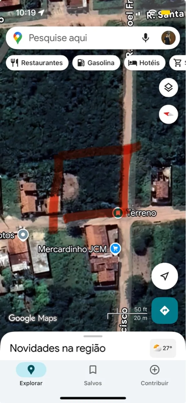 TERRENO 20x20 MASSARANDUBA