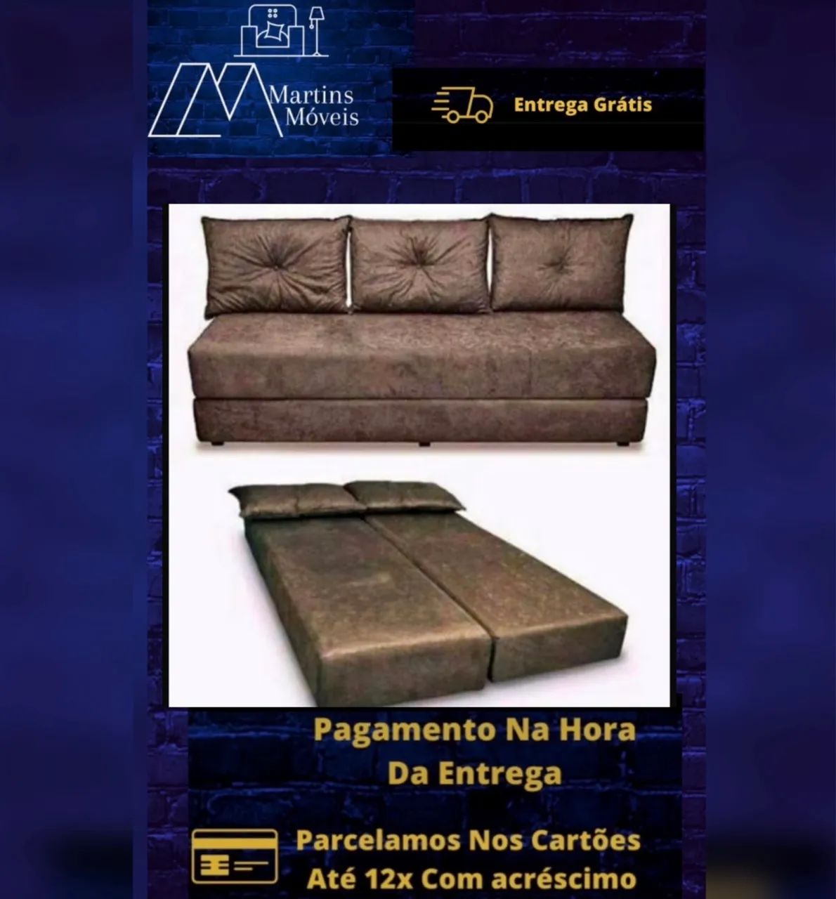 GRANDE PROMOÇÃO*SOFÁ BICAMA ENTREGA GRÁTIS ACEITA CARTÃO  
