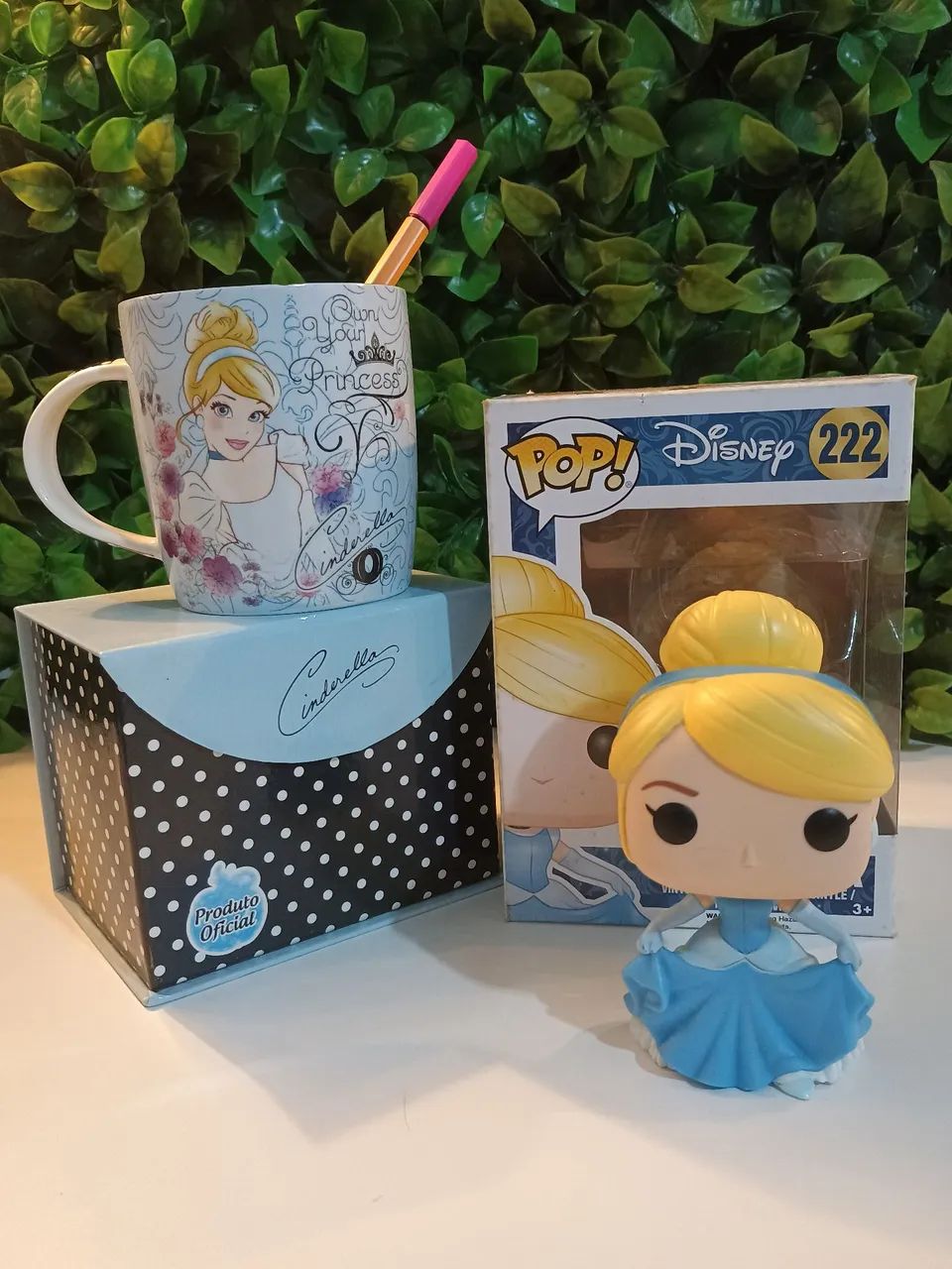 Funko Pop Cinderella e Caneca cerâmica 