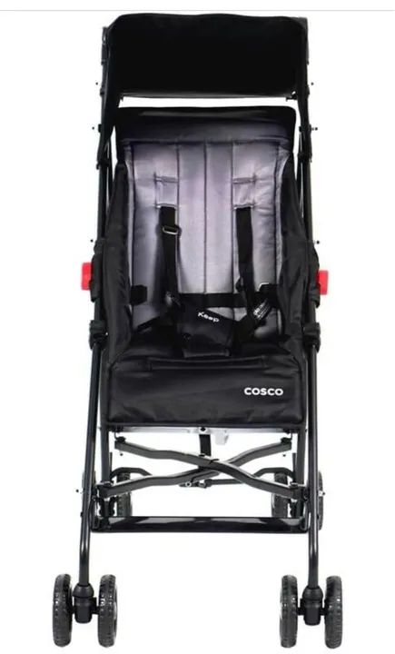 Carrinho de Bebê Cosco Dobrável Preto