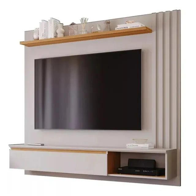 Estante Supenso 1.62 Panama Plus Off White Rippas Para Tv Até 60 Polegadas  - Foto 2
