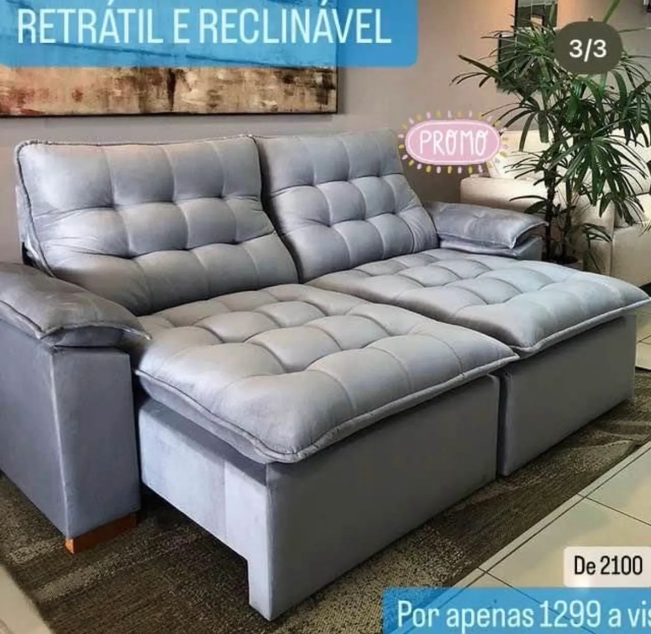 SOFÁS RECLINÁVEIS (ENTREGAMOS) - Foto 2