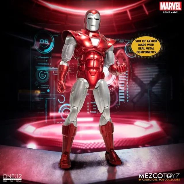 Marvel: Iron Man Silver Centurion One:12 Collective Action Figure by Mezco Toys