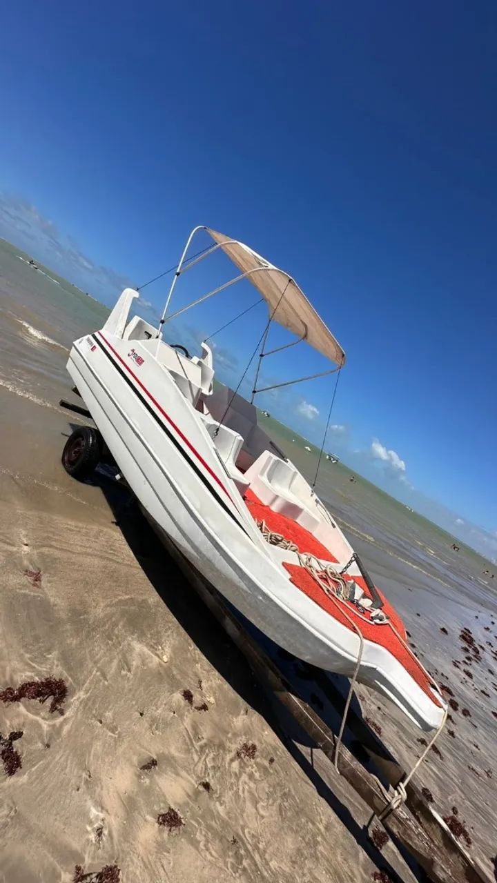 Lancha dourado + motor mercury 2018 4 Tempos - Foto 2