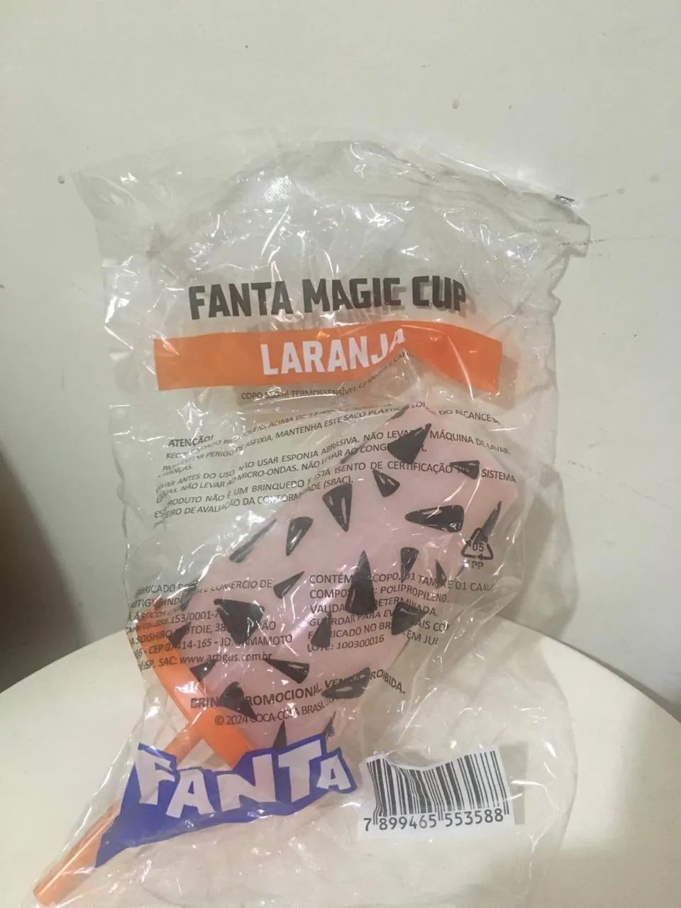 Copo Fanta  Laranja com tampa e canudo  - Foto 2