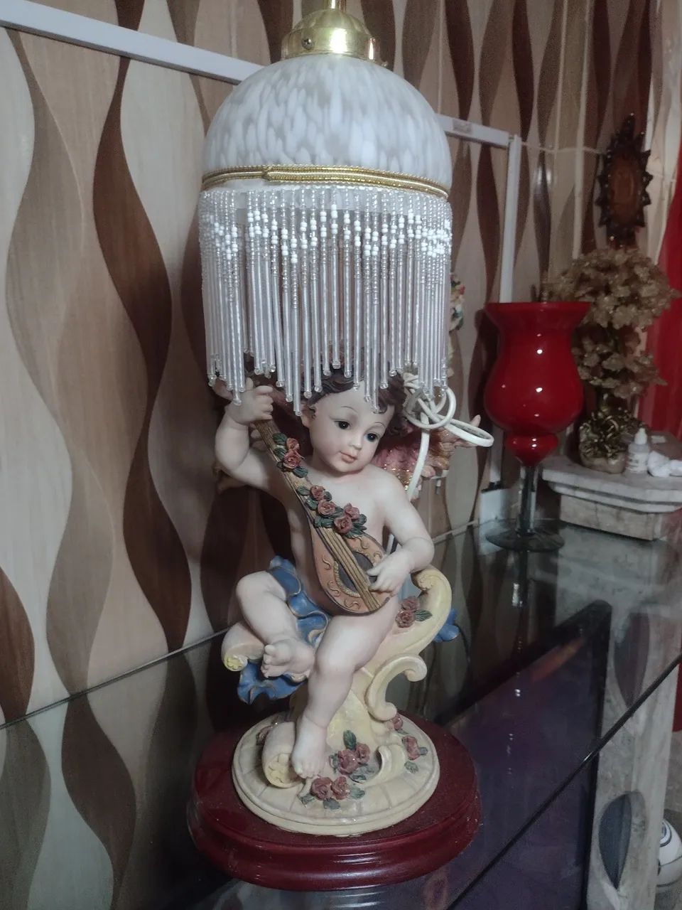 Escultura de Anjo de Porcelana para Decoração - Foto 3