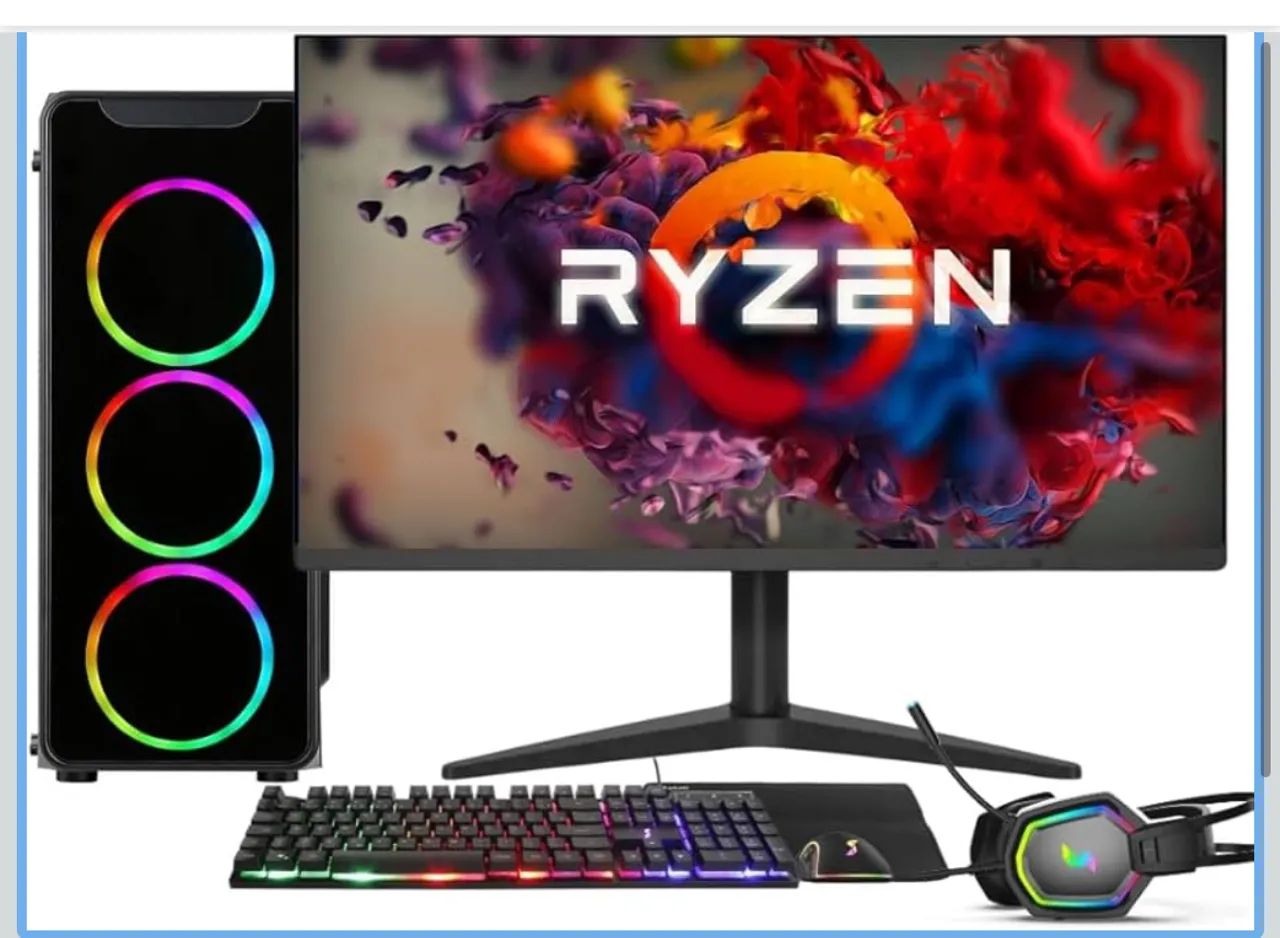 PC GAMER COMPLETO AMD RYZEN 5 5600G - Foto 5