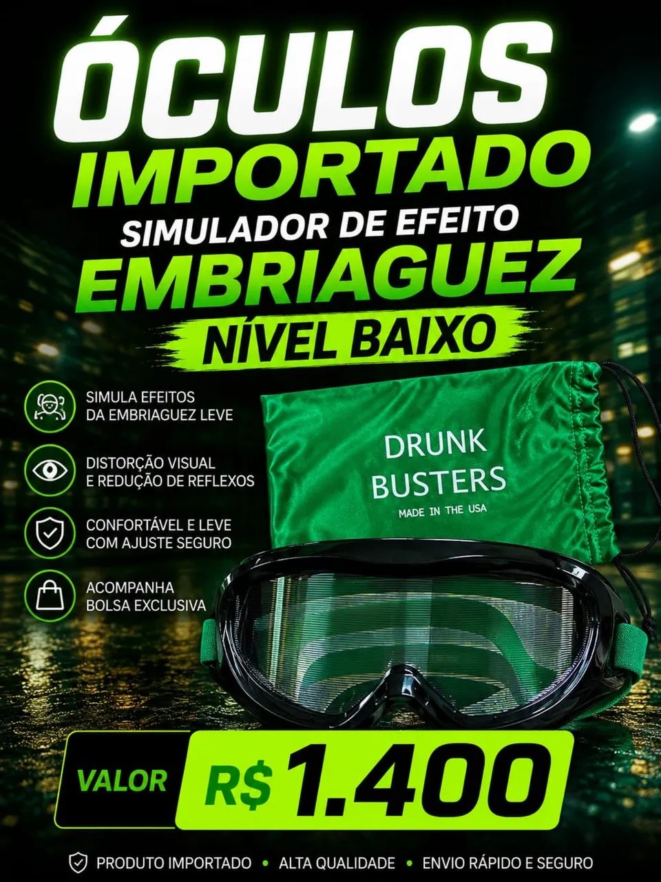 Óculos simulador