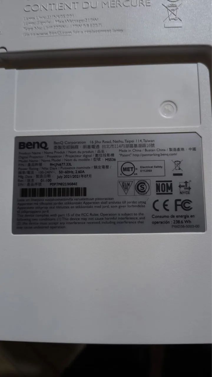 Projetor BenQ MS536 SVGA  - Foto 5