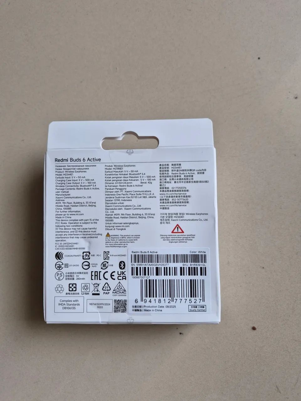 ** LACRADO ** FONE BLUETOOTH REDMI BUDS 6 ACTIVE original - Foto 2