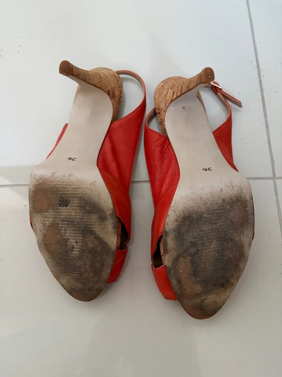 Sandália vermelha - Foto 5