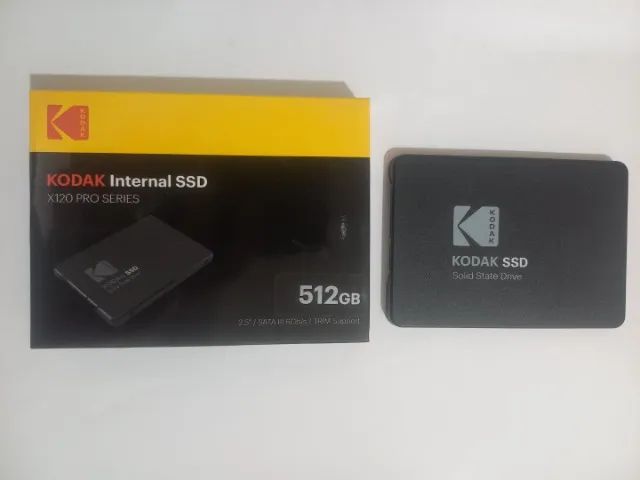 HD SSD Interno Kodak 512GB - X120 Pro Series _ Na caixa com manual