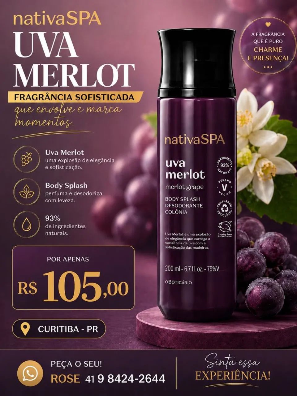 BODY SPLASH UVA MERLOT 