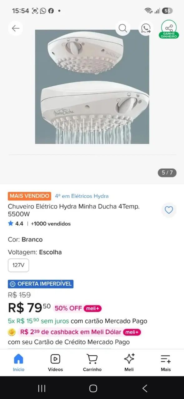 Chuveiro elétrico Hydra - Foto 3