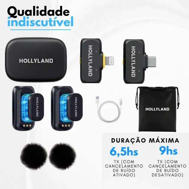 Microfone Hollyland Lark A1 Duo - Usb-c, Lightning - Foto 5