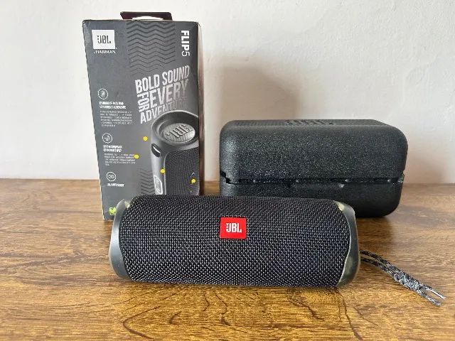 JBL Flip 5 Original + Caixa + Case de Proteçã