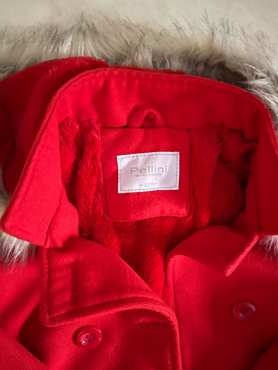 Casaco Pellini Vermelho com Capuz e Forro Peluciado  - Foto 3