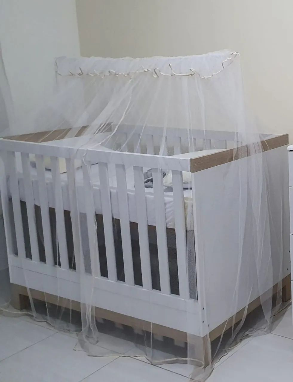 Berço Louis Peroba + Colchão Ortobom