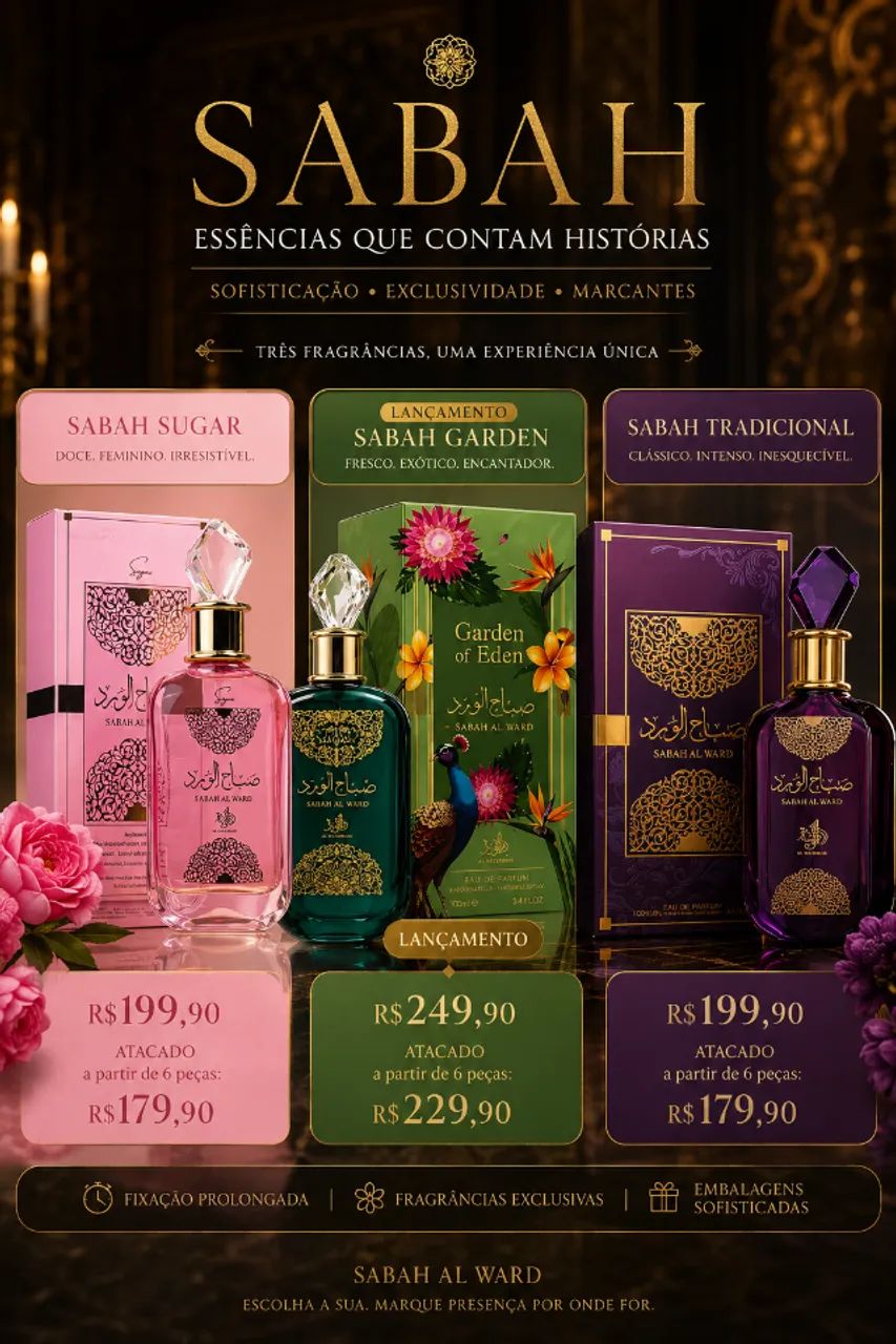 Perfume árabe Sabah Garden Original | Lançamento | 100ml - Foto 2