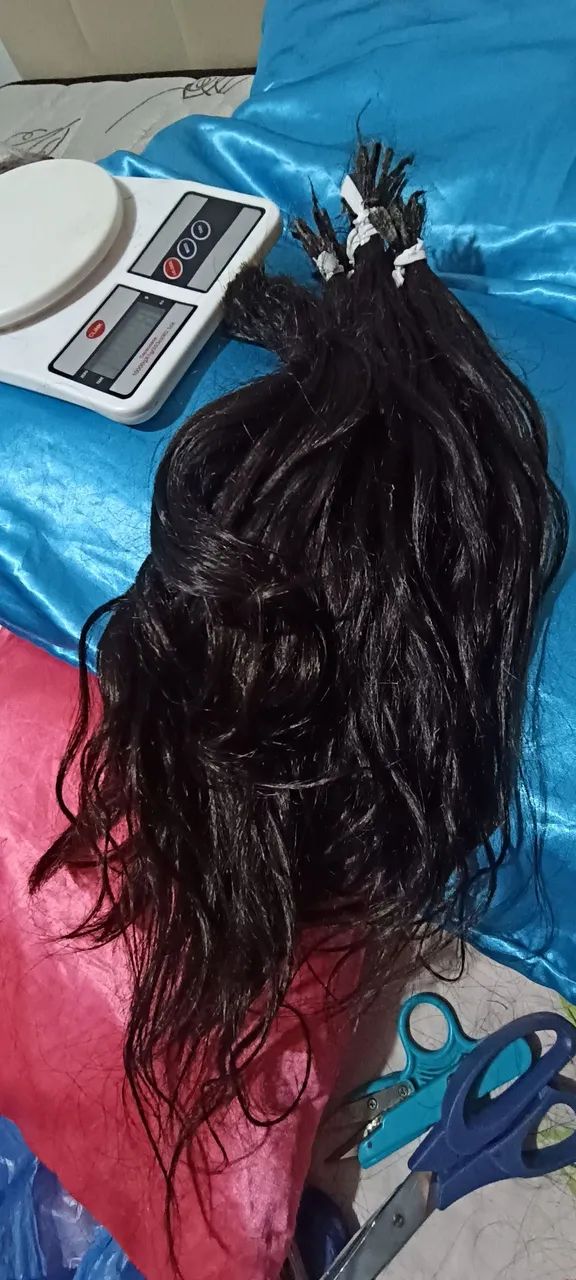 Cabelo 100% humano liso ondulado  - Foto 5