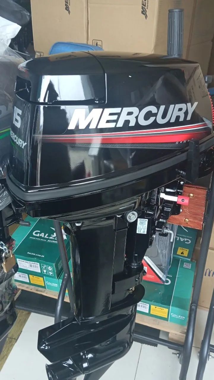 Motor de popa Mercury 15 e 30HP - 0Km - cartão de crédito, boleto e desconto no Pix - Foto 8