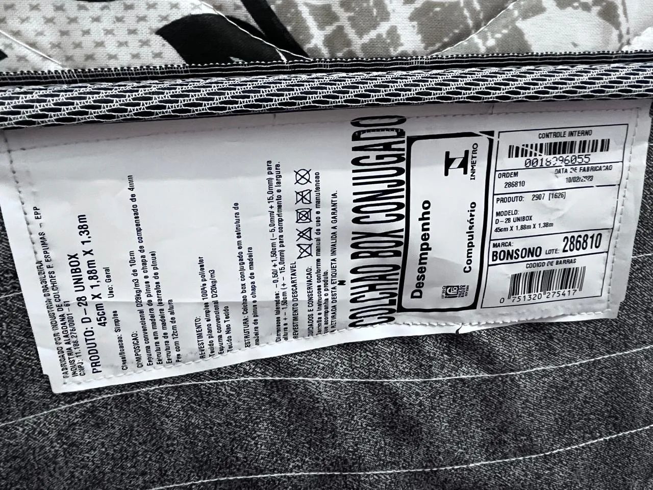 CAMA BOX CASAL + COLCHÃO ORTOBOM - Foto 3