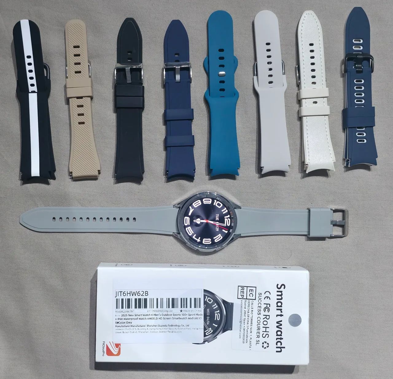 Watch 6 Classic com 9 pulseiras