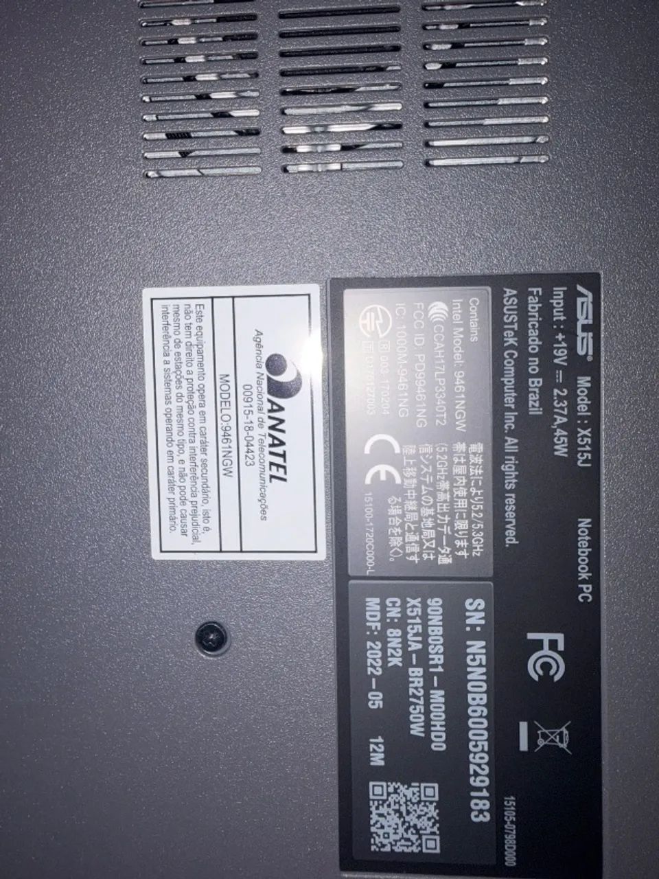? Notebook ASUS - Seminovo