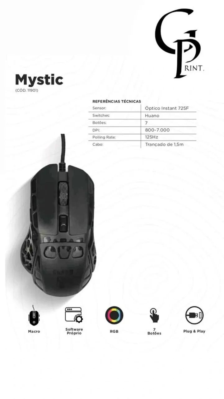 MOUSE GAMER - CLANM - Foto 2