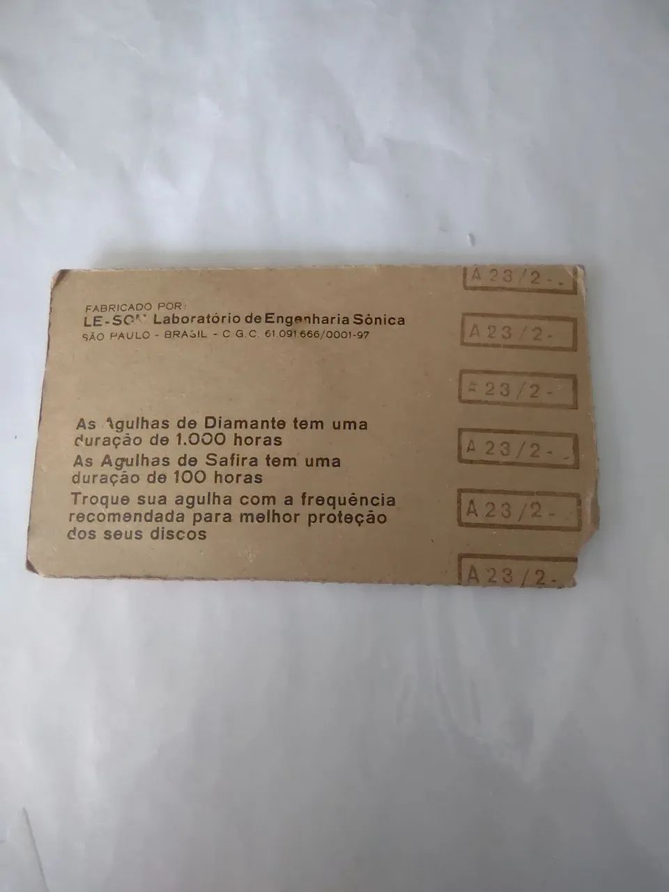 Agulha para toca discos modelo A23/2 original da marca Leson - Foto 3