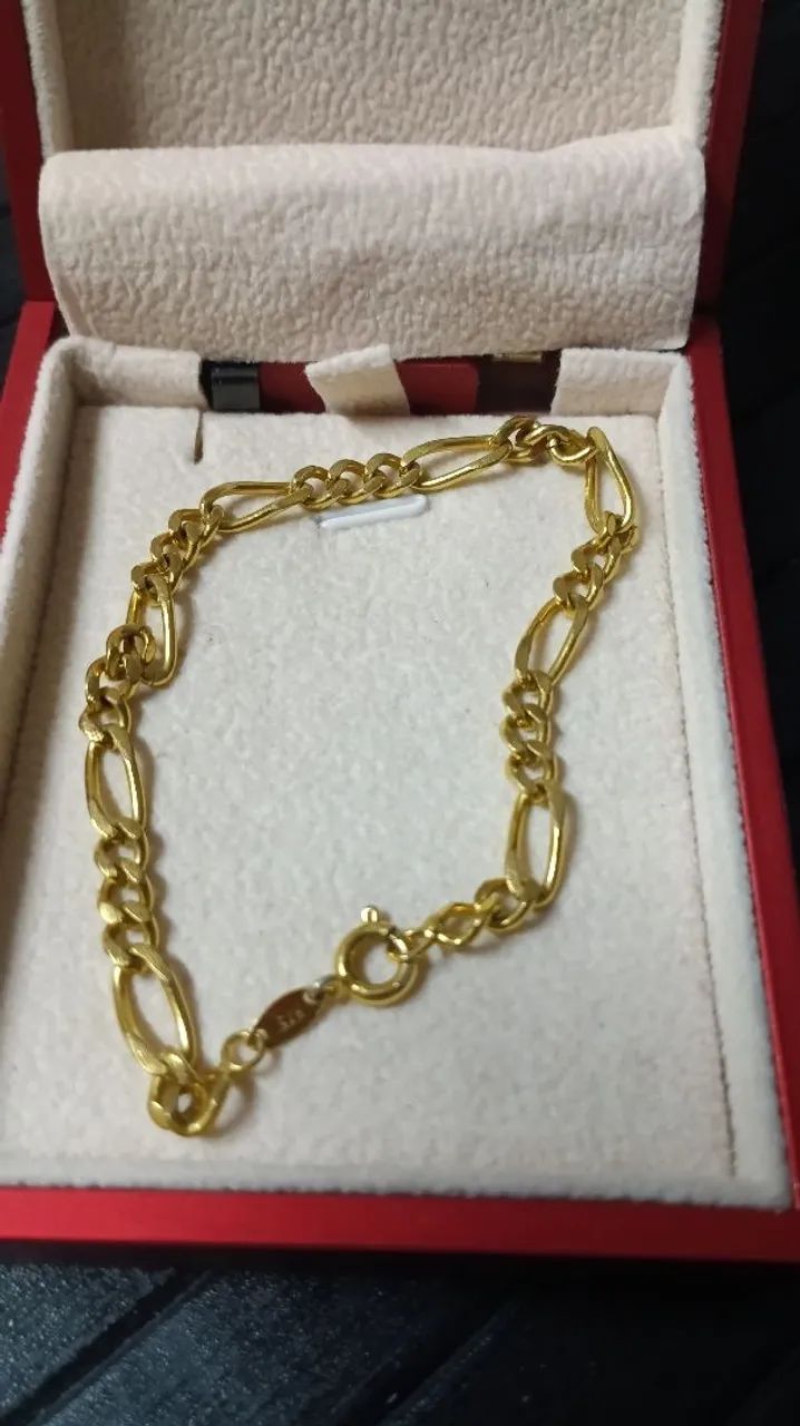 Pulseira banhada a ouro 18 k 