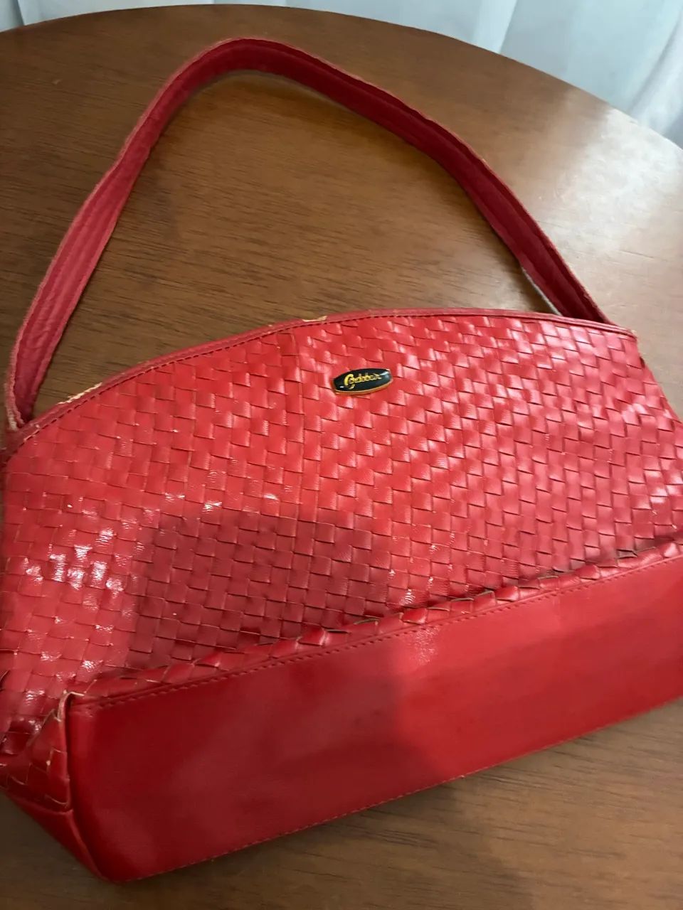 Bolsa vermelha couro  - Foto 3