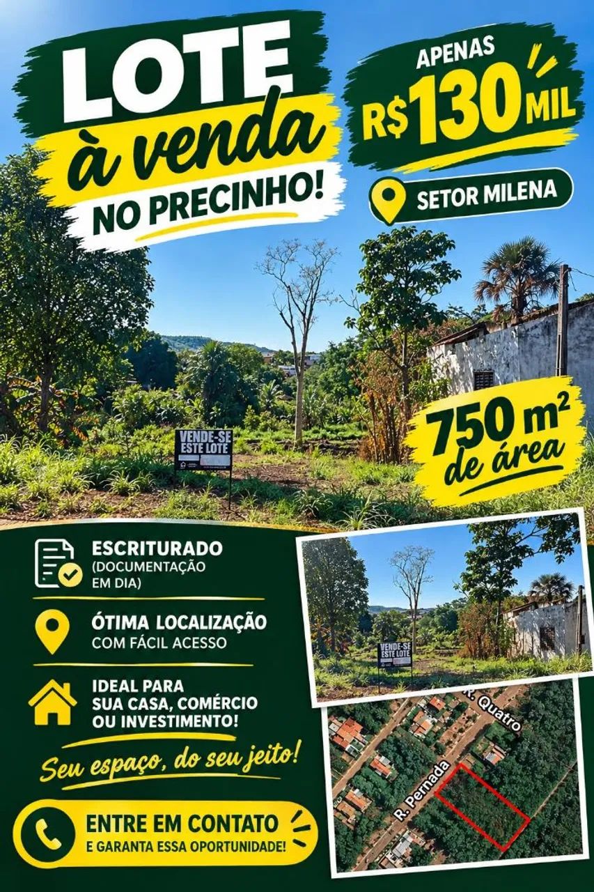 Lote de 750 mt2 corrego pernada