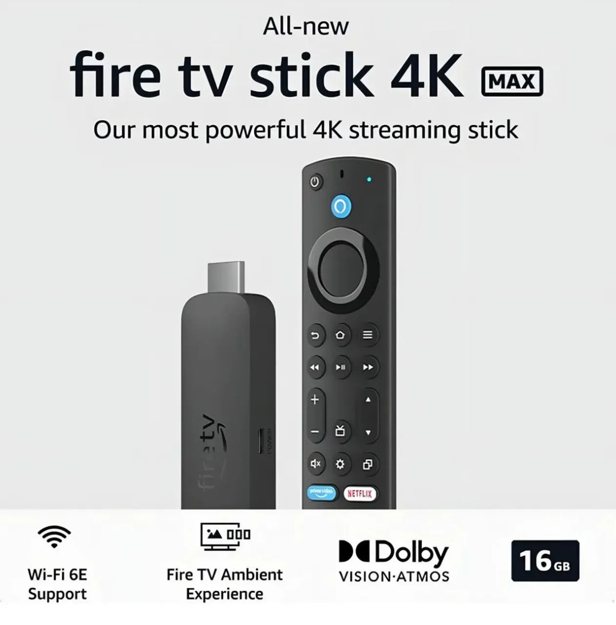 ? FIRE TV STICK 4K MAX (3ª GERAÇÃO) - ORIGINAL ? - Foto 3