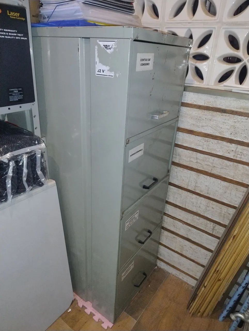Arquivo de a ço 4 gavetas  - Foto 2