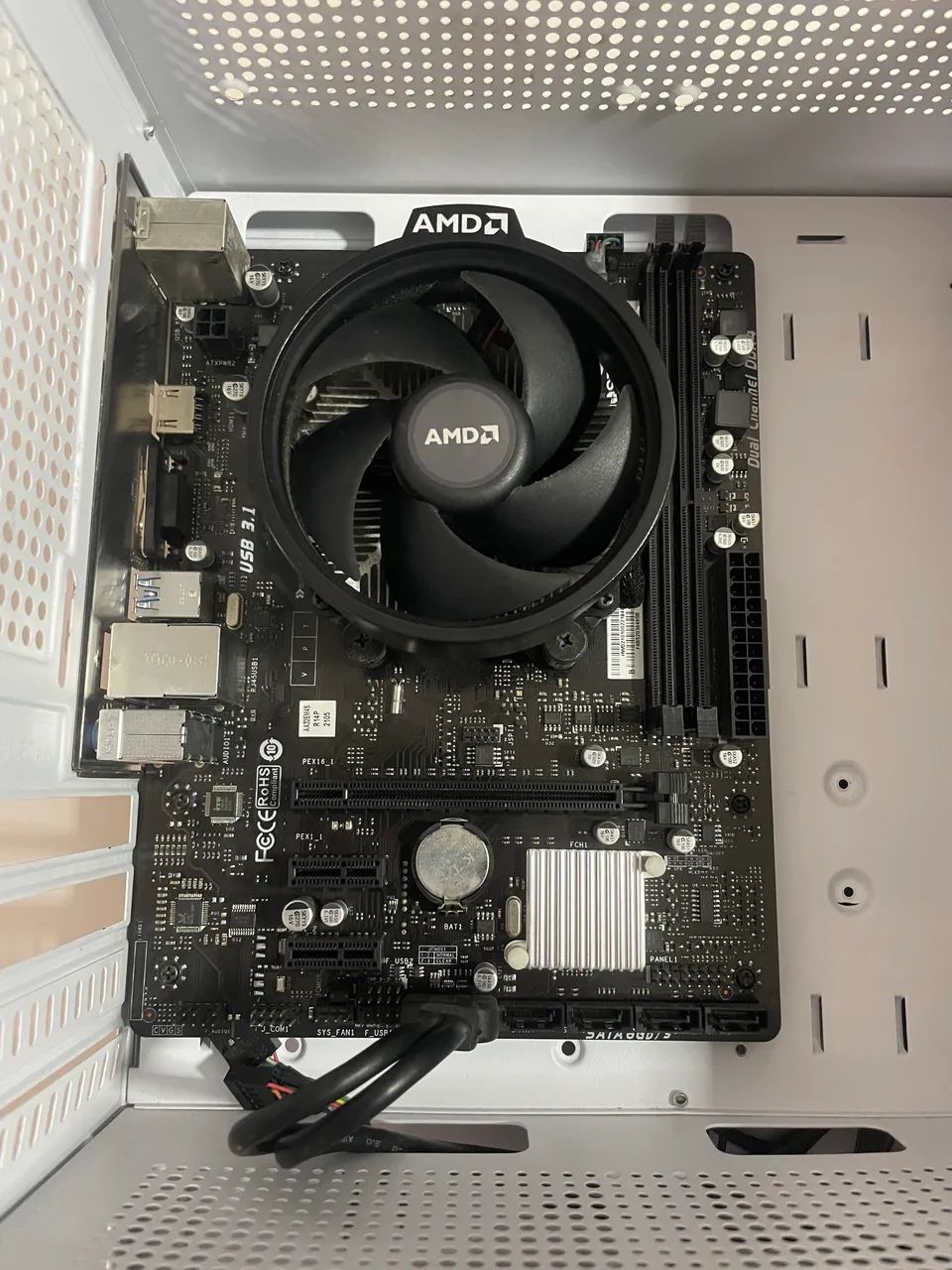 KIT PROCESSADOR RYZEN 5 3600 + placa mae A320M - Foto 3