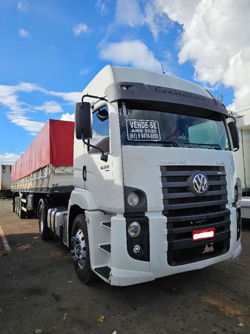 .VW 19.360 CONSTELLATION 4x2 - 2020 / CARRETA FACCHINI 2016 / CONJUNTO COMPLETO