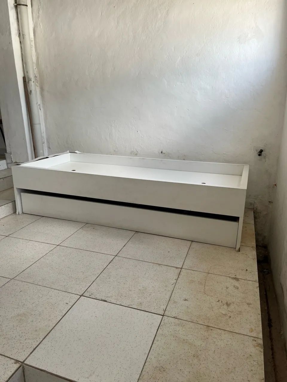 Cama de Solteiro com Cama Auxiliar (Bicama)